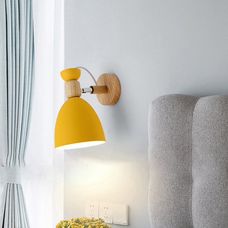Metal Flare Wall Mounted Lamps Modern Style 1 Light Wall Mount Lighting