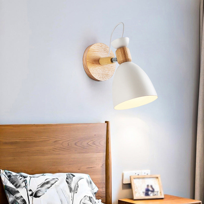 Metal Flare Wall Mounted Lamps Modern Style 1 Light Wall Mount Lighting
