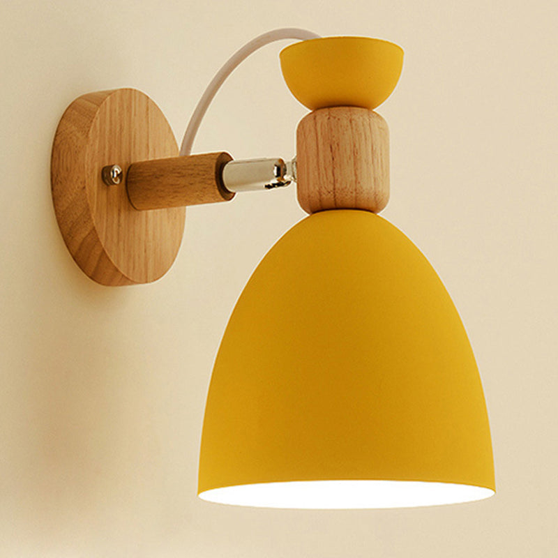 Metal Flare Wall Mounted Lamps Modern Style 1 Light Wall Mount Lighting