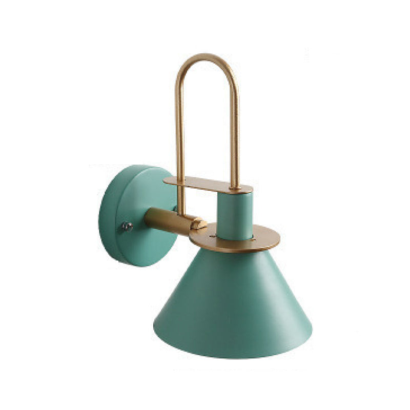 Simplicity Wall Sconce Colorful Metal Shade Wall Mounted Lamp for Dining Room