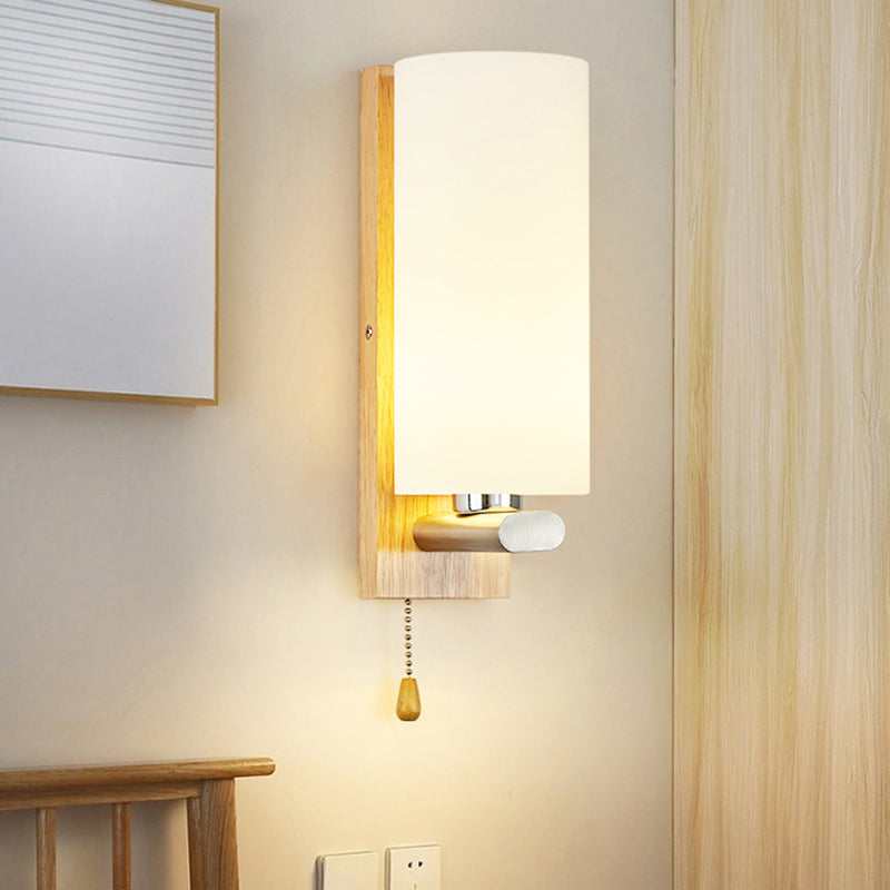 Minimalist Style Wall Mount Light Glass Bedside Wall Sconce Light