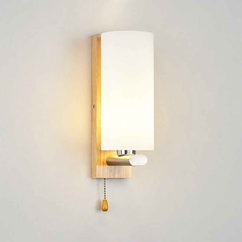 Minimalist Style Wall Mount Light Glass Bedside Wall Sconce Light