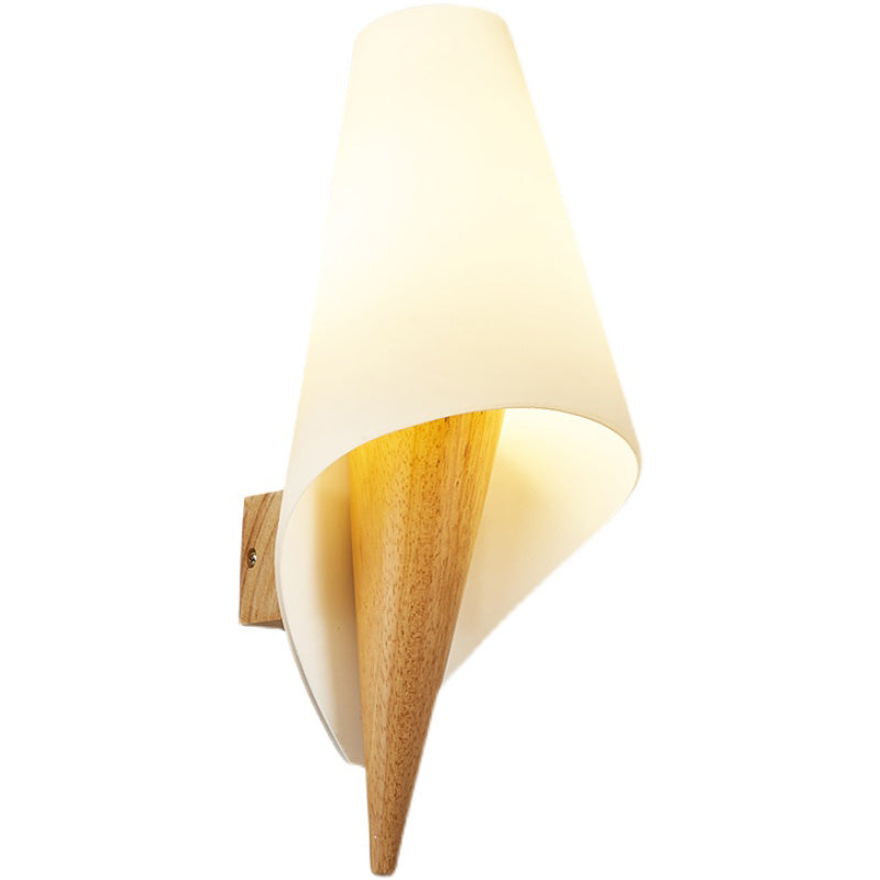 Minimalist Style Wall Mount Light Glass Bedside Wall Sconce Light