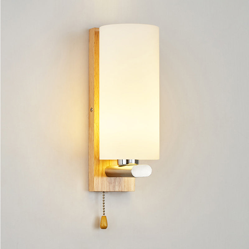 Minimalist Style Wall Mount Light Glass Bedside Wall Sconce Light