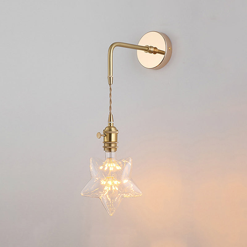 Brass Wall Sconce Nordic Minimalist Style Wall Light Sconces for Bedroom