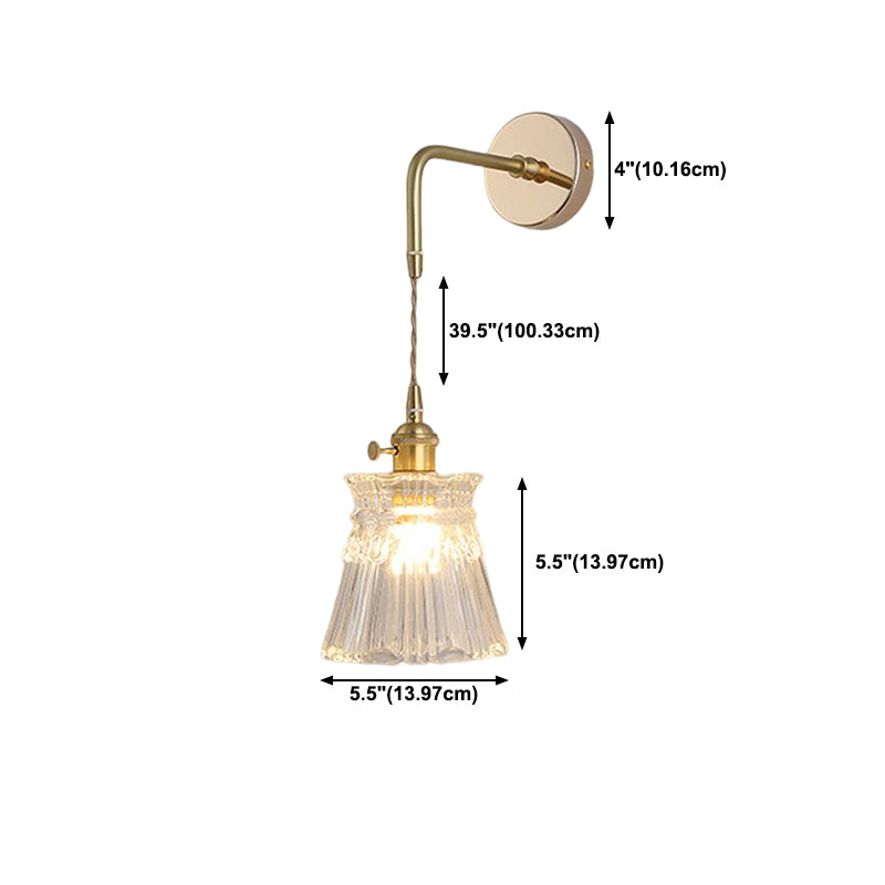 Brass Wall Sconce Nordic Minimalist Style Wall Light Sconces for Bedroom