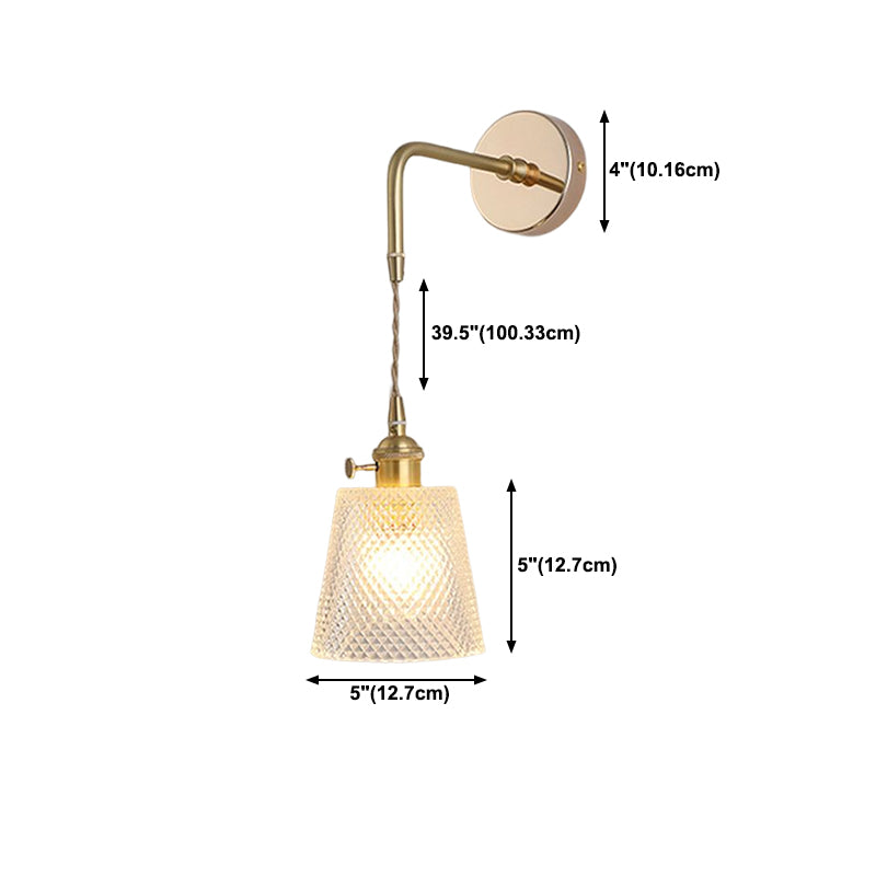 Brass Wall Sconce Nordic Minimalist Style Wall Light Sconces for Bedroom