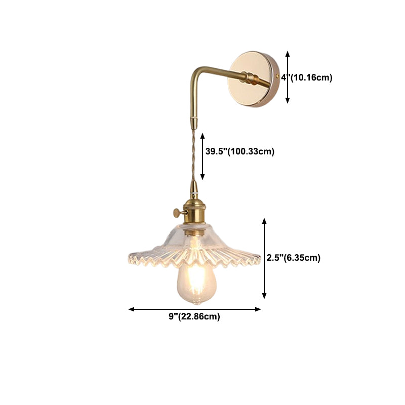 Brass Wall Sconce Nordic Minimalist Style Wall Light Sconces for Bedroom