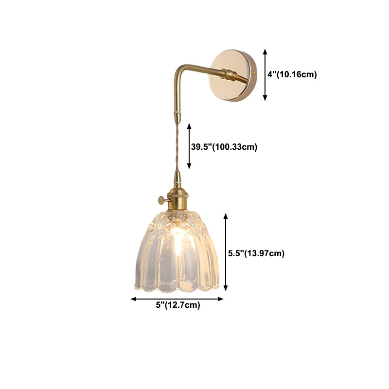 Brass Wall Sconce Nordic Minimalist Style Wall Light Sconces for Bedroom