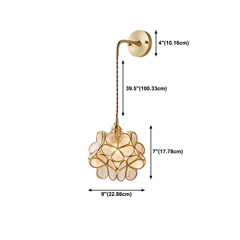 Brass Wall Sconce Nordic Minimalist Style Wall Light Sconces for Bedroom