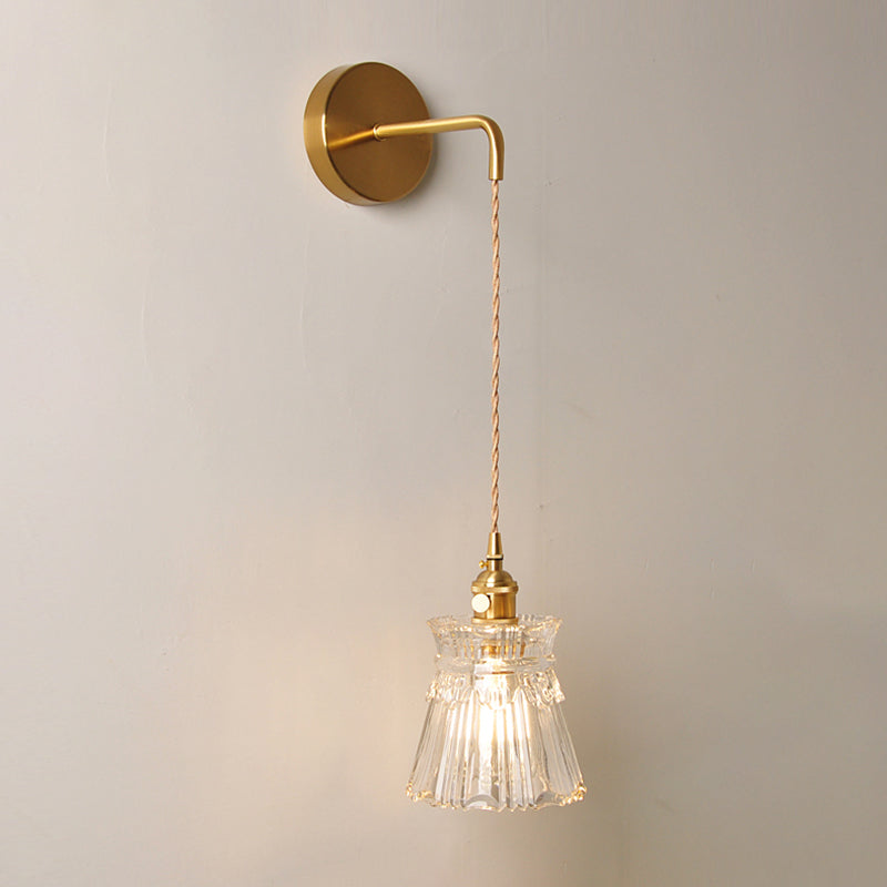 Modern Simple Wall Mounted Lamp Glass Wall Sconce for Living Room