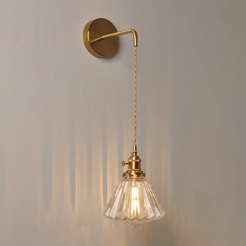 Modern Simple Wall Mounted Lamp Glass Wall Sconce for Living Room