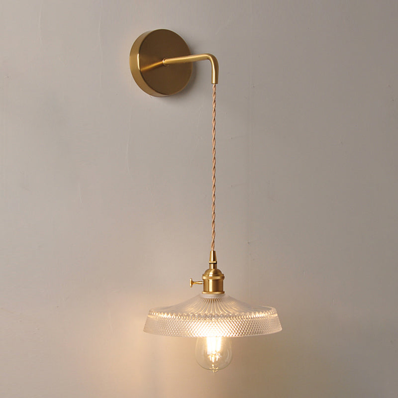 Modern Simple Wall Mounted Lamp Glass Wall Sconce for Living Room