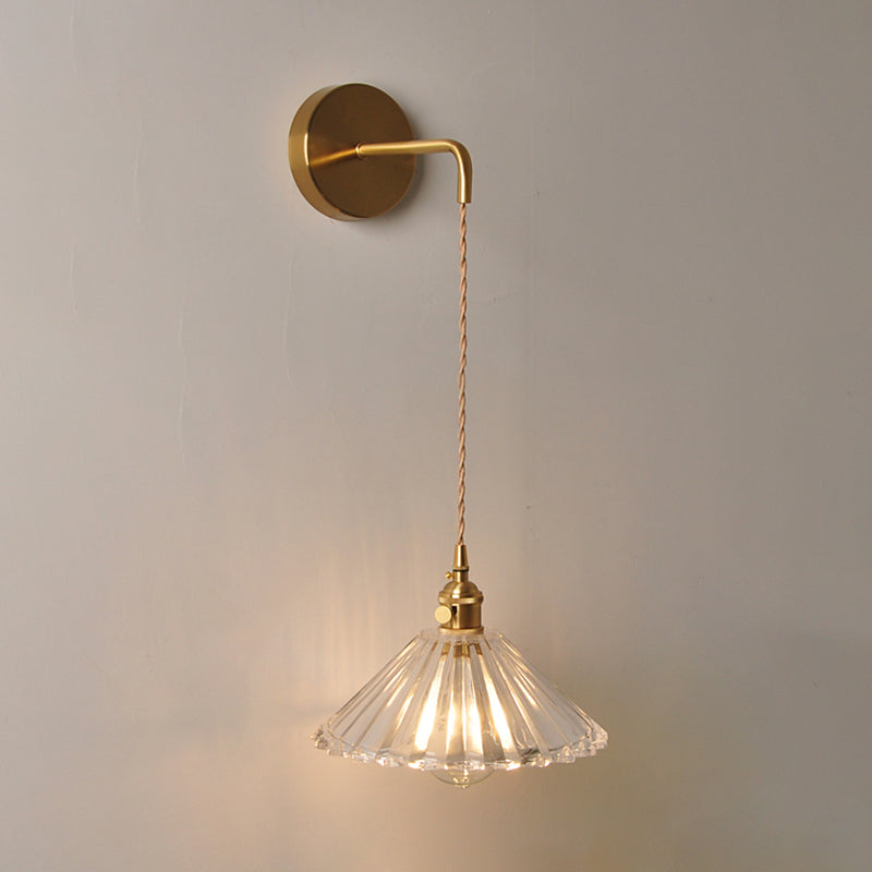 Modern Simple Wall Mounted Lamp Glass Wall Sconce for Living Room