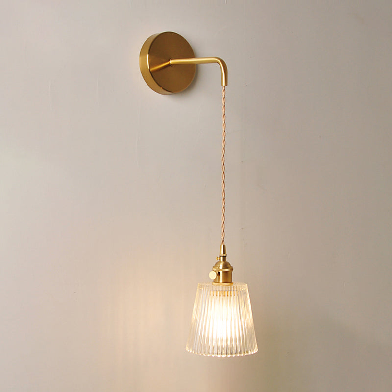 Modern Simple Wall Mounted Lamp Glass Wall Sconce for Living Room