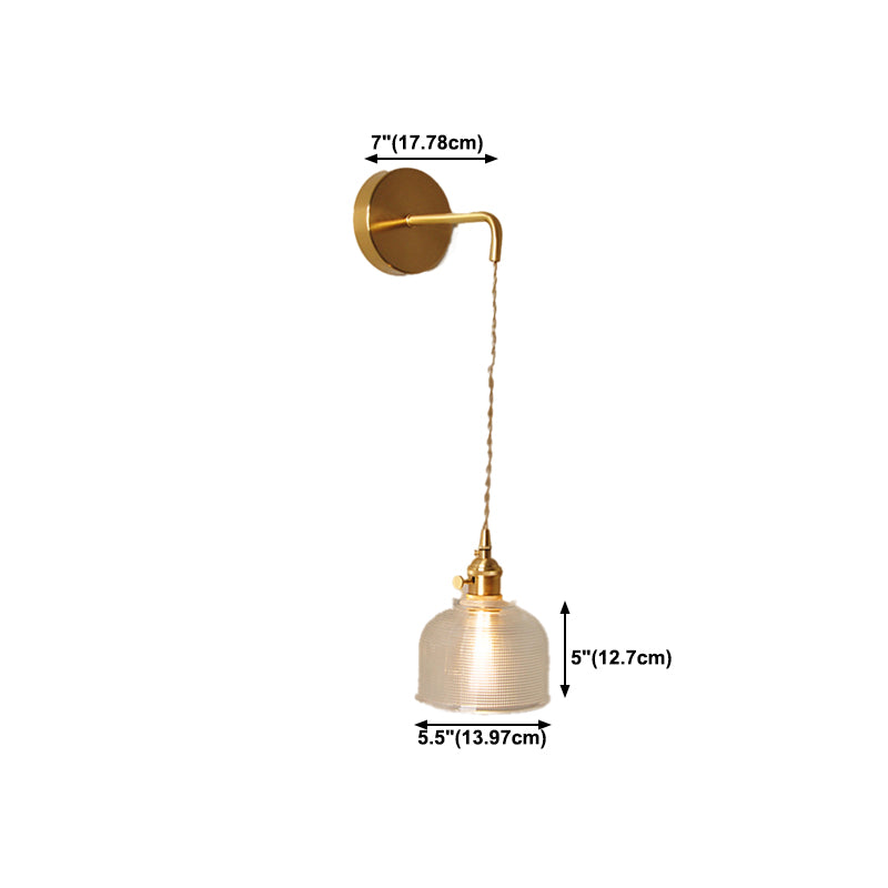 Modern Simple Wall Mounted Lamp Glass Wall Sconce for Living Room