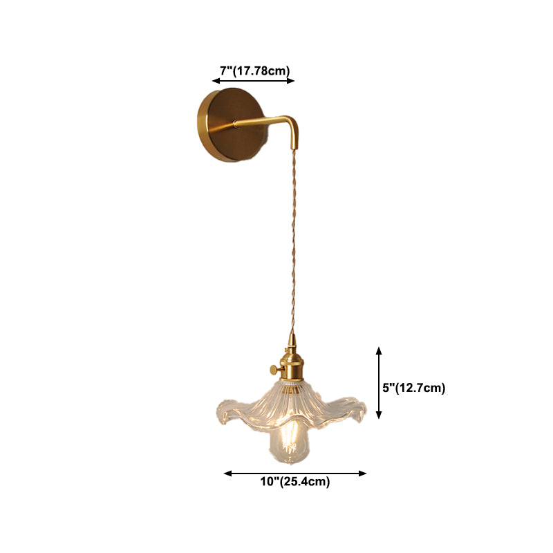 Modern Simple Wall Mounted Lamp Glass Wall Sconce for Living Room