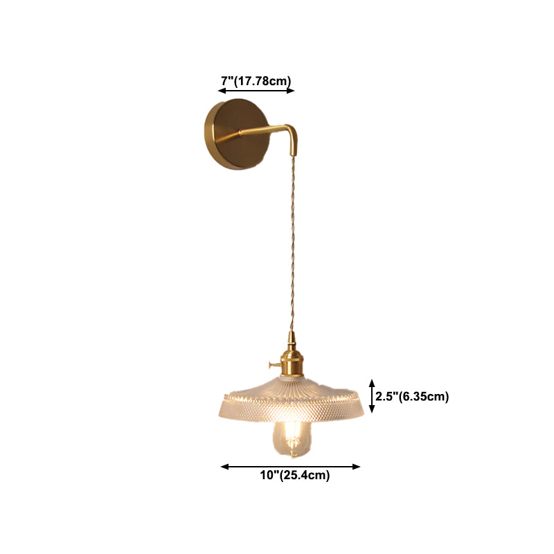 Modern Simple Wall Mounted Lamp Glass Wall Sconce for Living Room