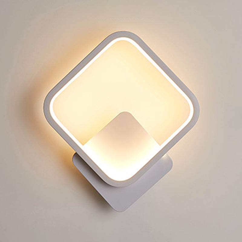 Linear Shape Metal Wall Light Modern Style Single Light Wall Mount Lighting