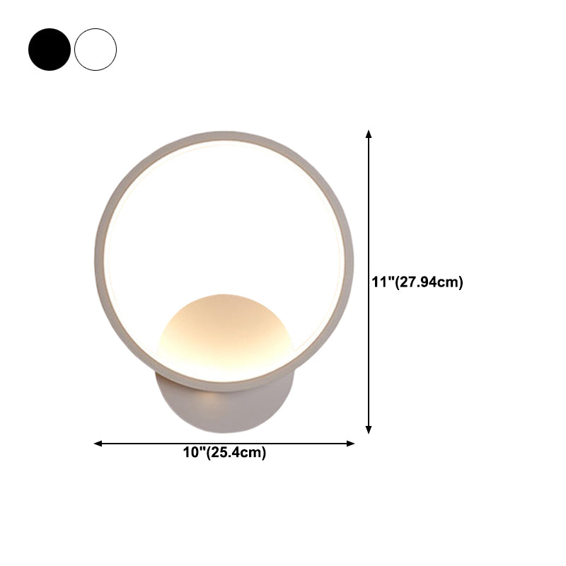 Linear Shape Metal Wall Light Modern Style Single Light Wall Mount Lighting