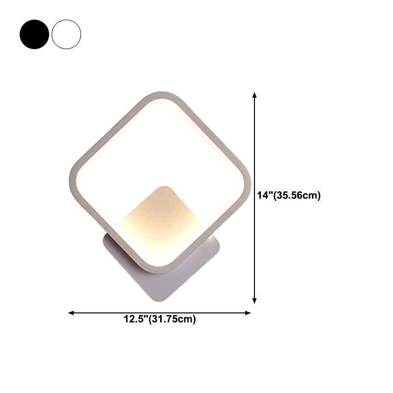 Linear Shape Metal Wall Light Modern Style Single Light Wall Mount Lighting
