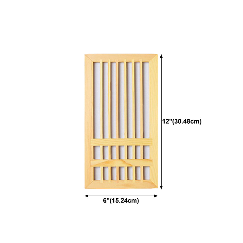 Wooden Wall Mount Light Modern Wall Sconce Lamp with Plastic Shade for Living Room