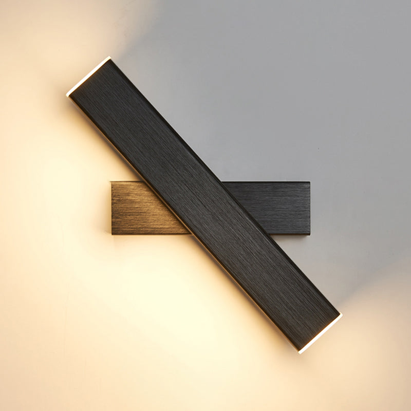 Modern Simple Aluminum Wall Light Rectangle Shape Rotatable Wall Lamp for Bedroom