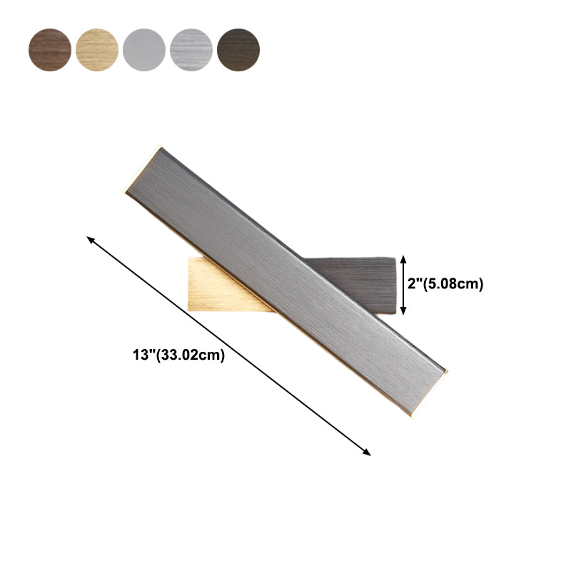 Modern Simple Aluminum Wall Light Rectangle Shape Rotatable Wall Lamp for Bedroom