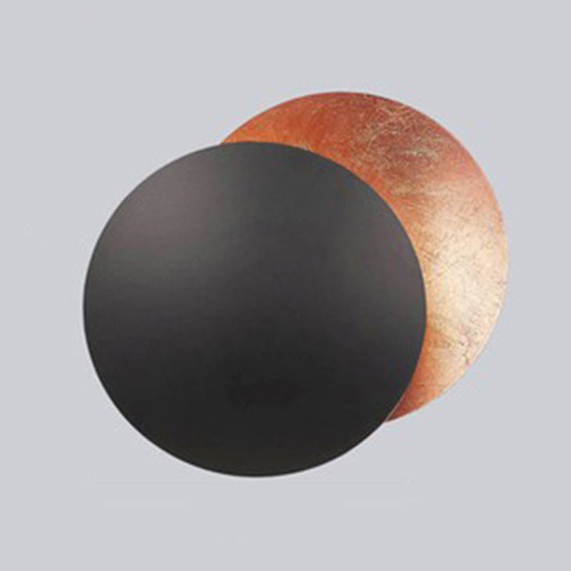 Light Luxury Metal Wall Light Circle Shape LED Rotatable Wall Lamp for Bedroom