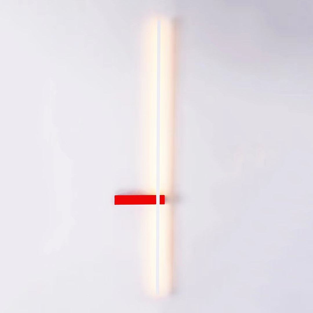 Metal Linear Shape Wall Light Modern Single Light Wall Mount Fixtures