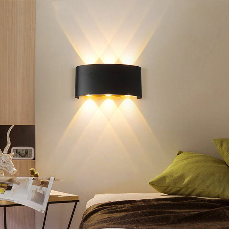 Multi-Light Geometric Wall Lighting Ideas Modern Style Metal Wall Mounted Light