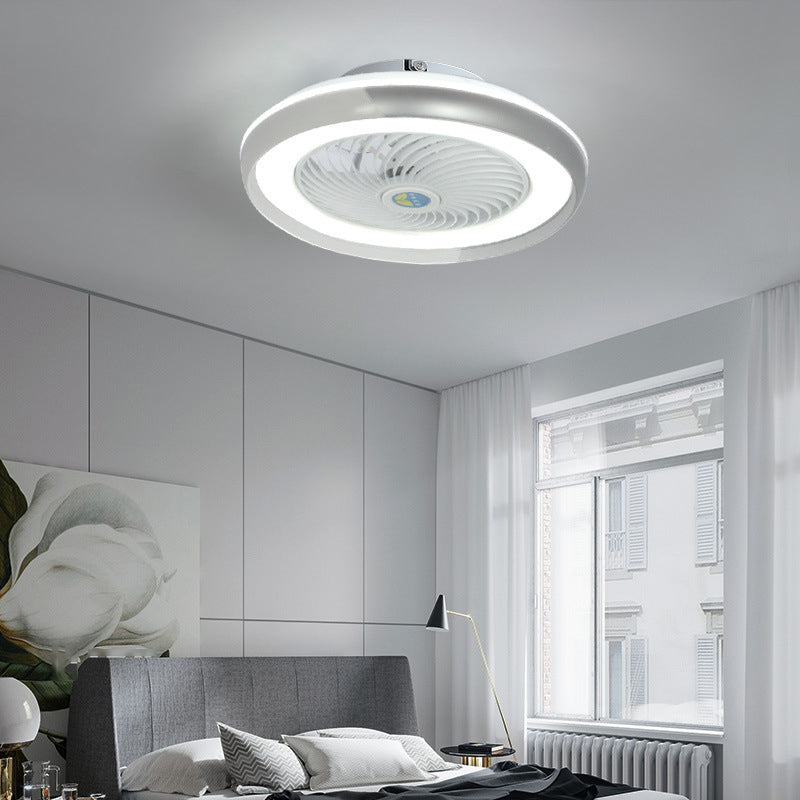 Metal Ceiling Fan Light Modern Style Ceiling Fan Lighting for Bedroom
