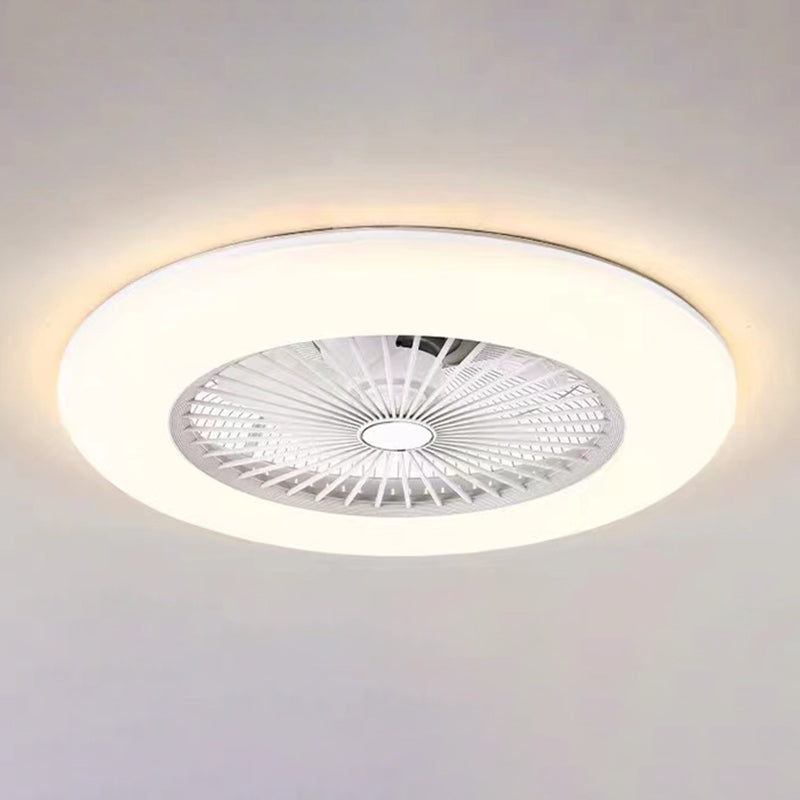 Metal Ceiling Fan Light Modern Style Ceiling Fan Lighting for Bedroom