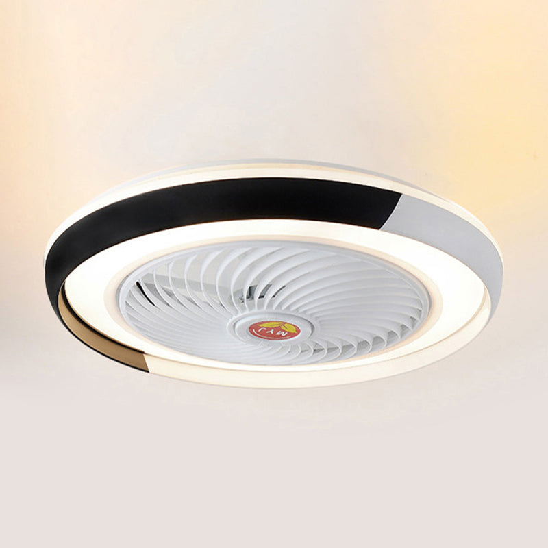 Metal Ceiling Fan Light Modern Style Ceiling Fan Lighting for Bedroom