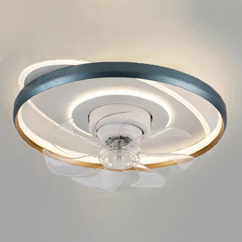 Multi Light Ceiling Fan Light Modern Style Metal Ceiling Fan Light for Living Room
