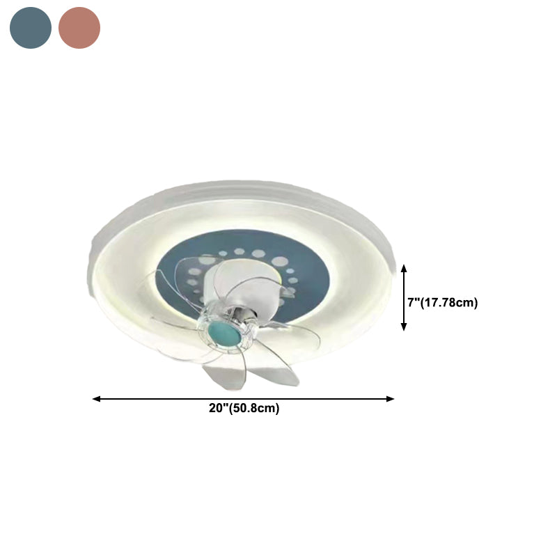 Multi Light Ceiling Fan Light Modern Style Metal Ceiling Fan Light for Living Room