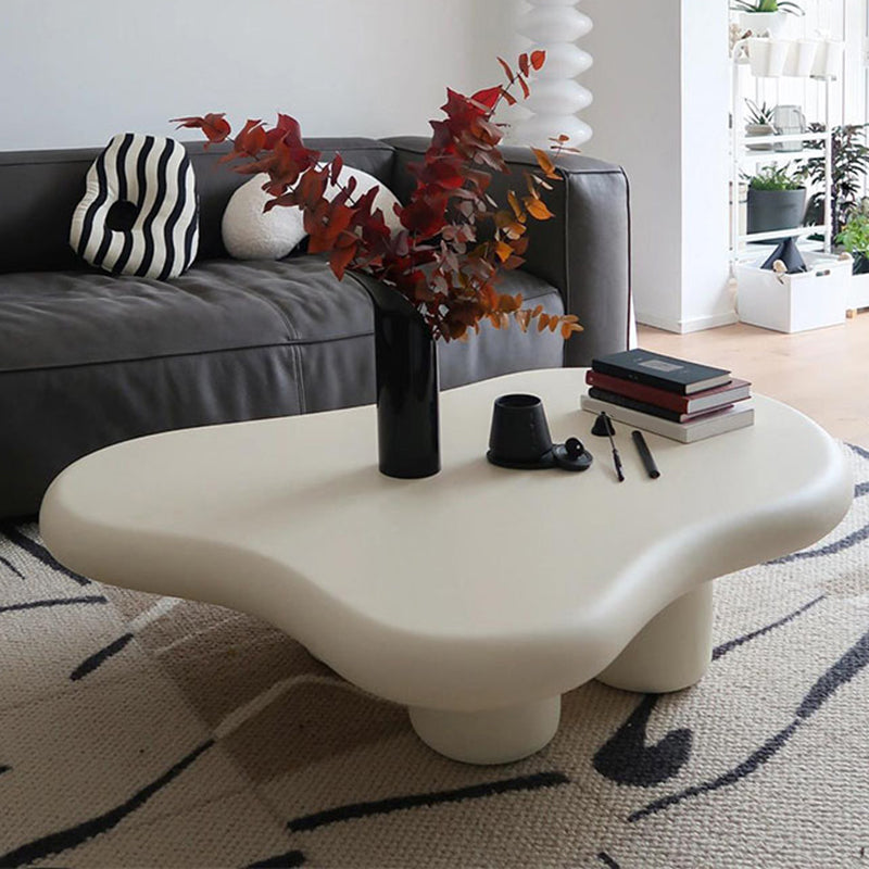 Modern Wood Geometric Coffee Cocktail Table 4 Legs 1 Coffee Table