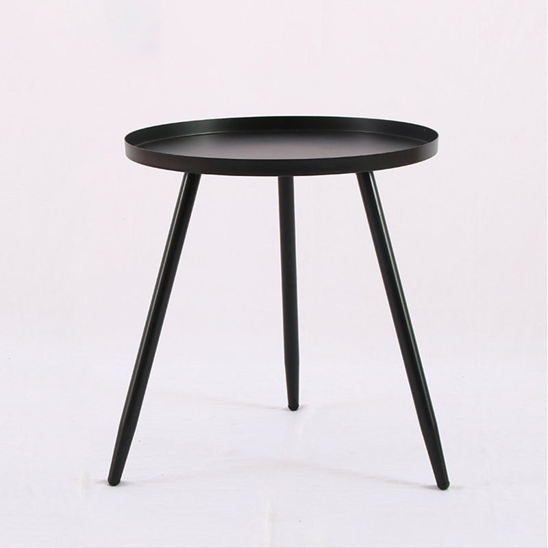 3 Legs Base Design Cocktail Table Multi-color Selection of Metal Round Coffee Table