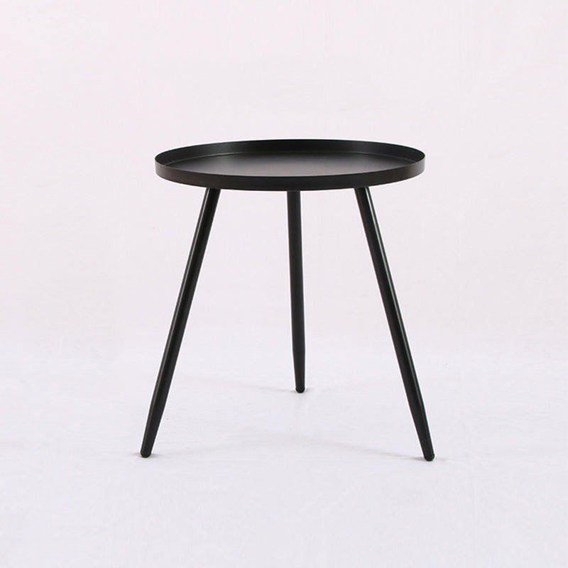 3 Legs Base Design Cocktail Table Multi-color Selection of Metal Round Coffee Table