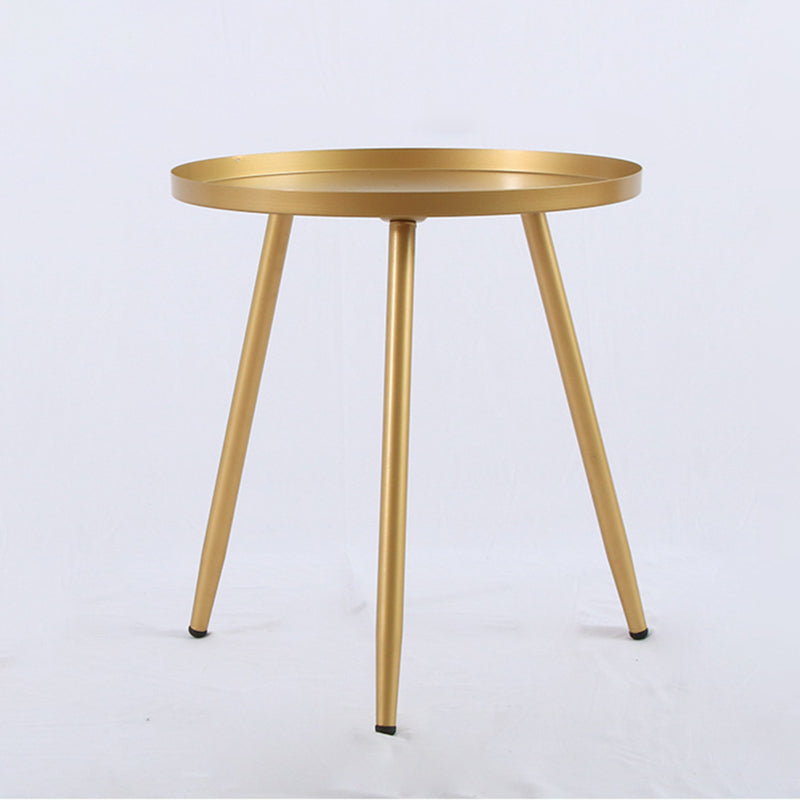 3 Legs Base Design Cocktail Table Multi-color Selection of Metal Round Coffee Table