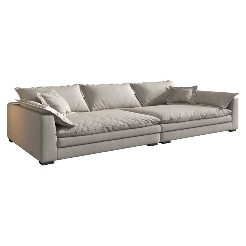 Slipcovered Stationary Down Fill Cushions Pillow Top Arm Seating