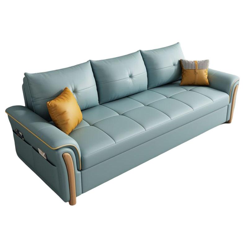 Stationary Stain Resistant Slipcovered Flared Arm 3-seat Seating