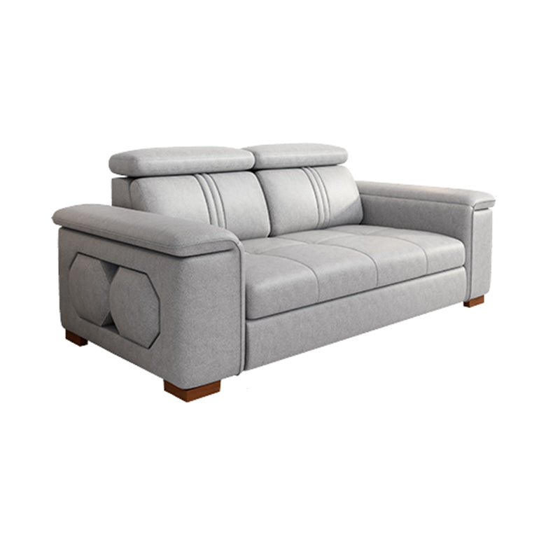 Silve Faux Leather High Back Pillow Top Arm Sofa/Sectional with Stain-Resistant