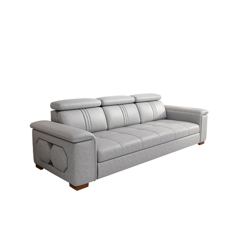 Silve Faux Leather High Back Pillow Top Arm Sofa/Sectional with Stain-Resistant