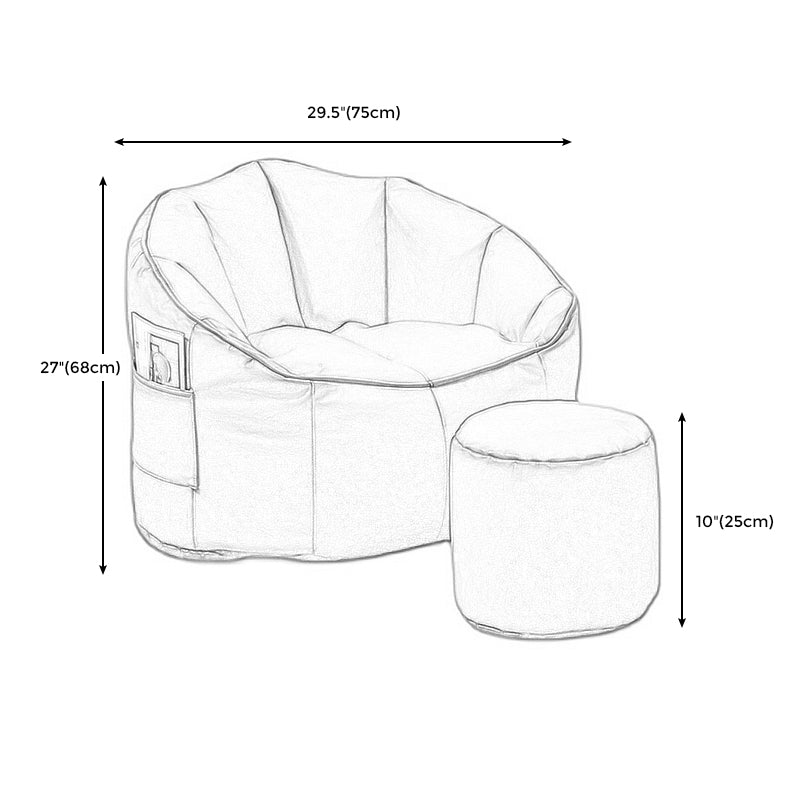 Bonded Leather Arms Included Chair 29.5"L x 29.5"W x 26.7" H Chair for Living Room