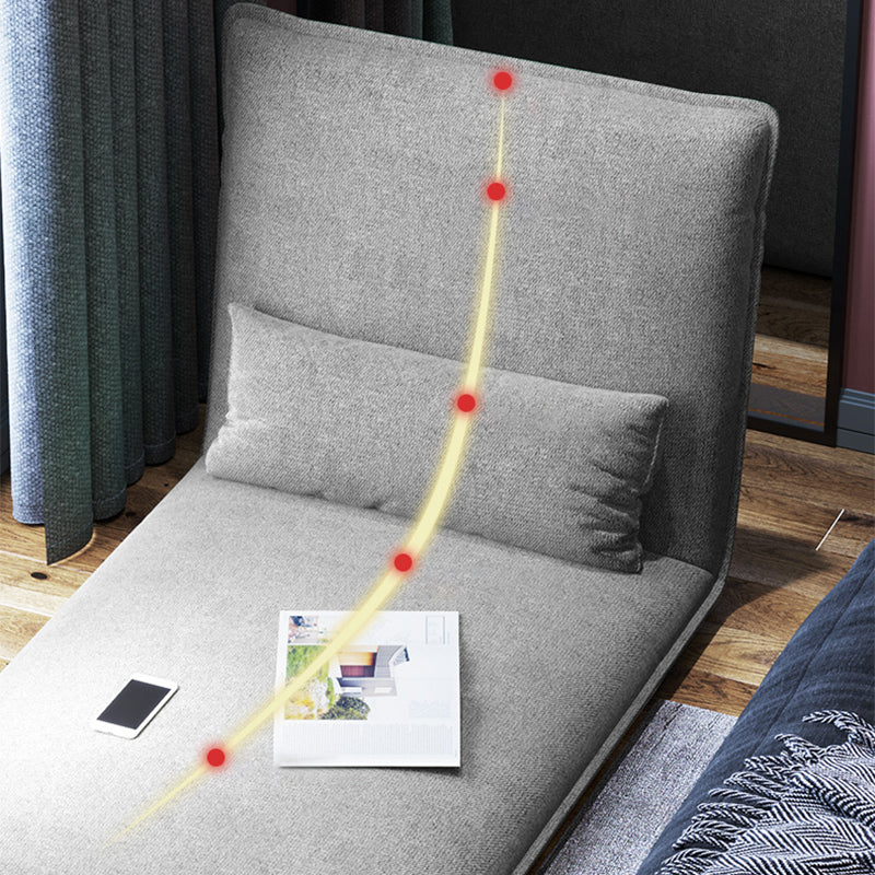 Linen Convertible Chair 25.6"L x 25.6"W x 27.5" H Chair for Living Room