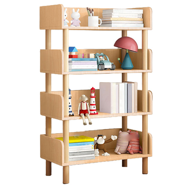 Open Back Modern Style Bookshelf Wood Bookcase for Study Room
