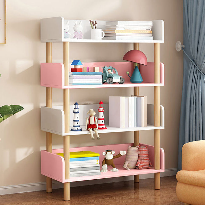 Open Back Modern Style Bookshelf Wood Bookcase for Study Room