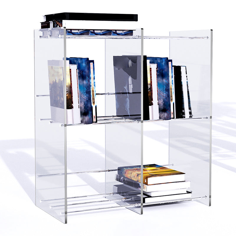 Multiple Colors Modern Style Bookshelf Acrylic Bookcase for Home