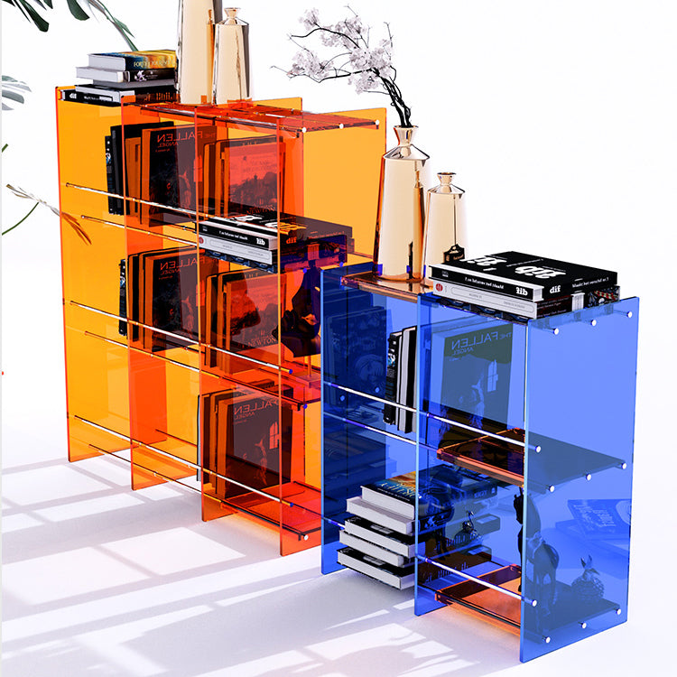 Multiple Colors Modern Style Bookshelf Acrylic Bookcase for Home